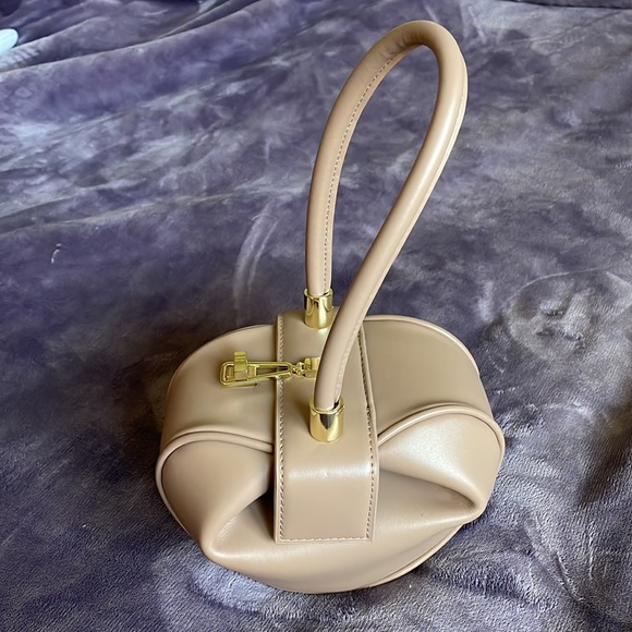 Beige small dumpling hobo bag I purchased brand new and never used. - Picture 3 of 11
